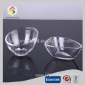 Irregular shaped crystal glass bowl